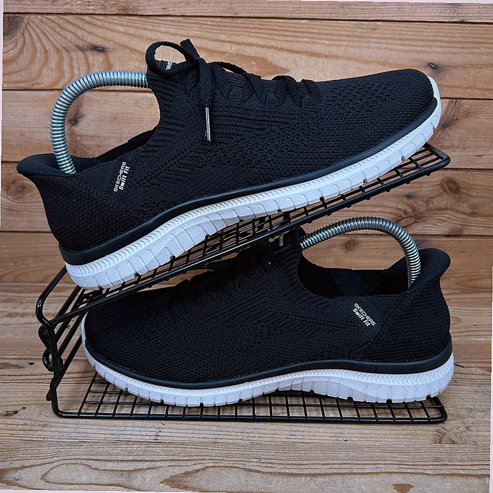 Skechers Turnschuhe Damen Größe UK 5 Virtue Swift Fit Hands Free schwarz Schuhe