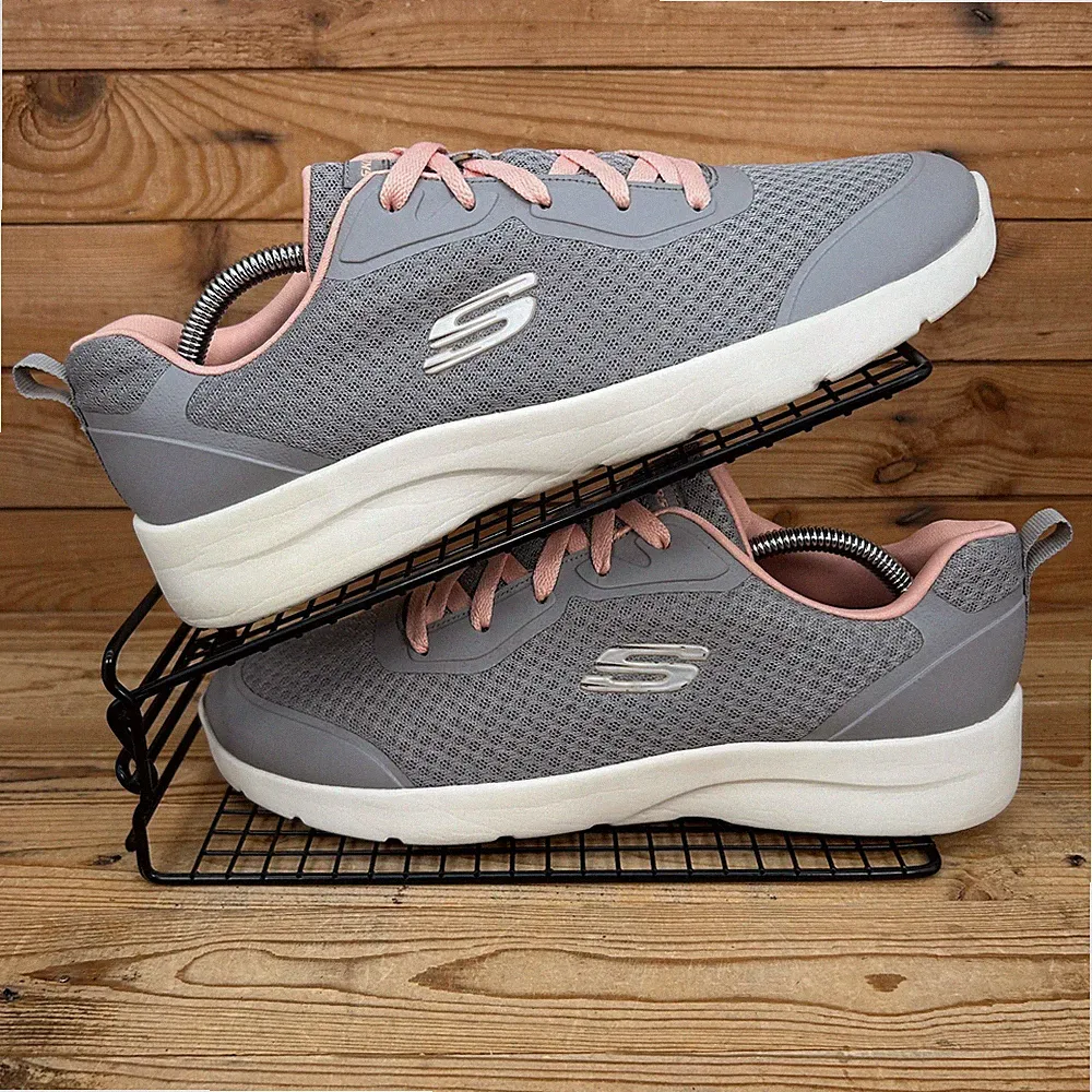 Skechers Turnschuhe Damen Größe UK 8 Dynamight 2.0 grau Komfort Walk Laufschuhe