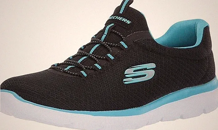 SKETCHERS Damen-Sportschuhe Bungee-Schnürung Memory Form Training Fitnessstudio SMT – UK 3–8
