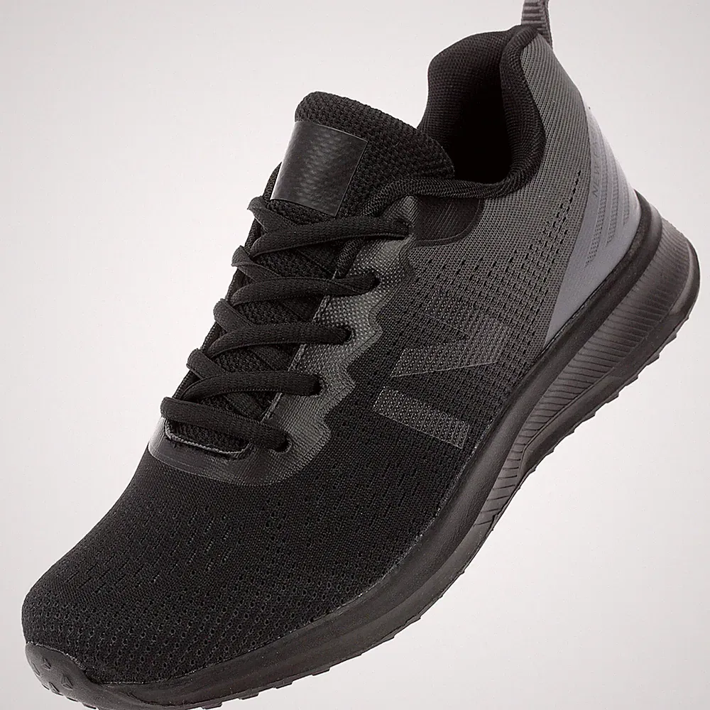 Sneaker Sportschuhe Schnürschuhe Laufschuhe Kinder Leicht Runner Schwarz 38