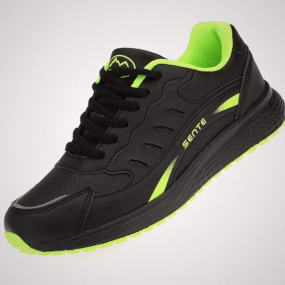 Sportschuhe Sneaker Turnschuhe Laufschuhe Schnürer Schwarz Grün 36 37 38 41