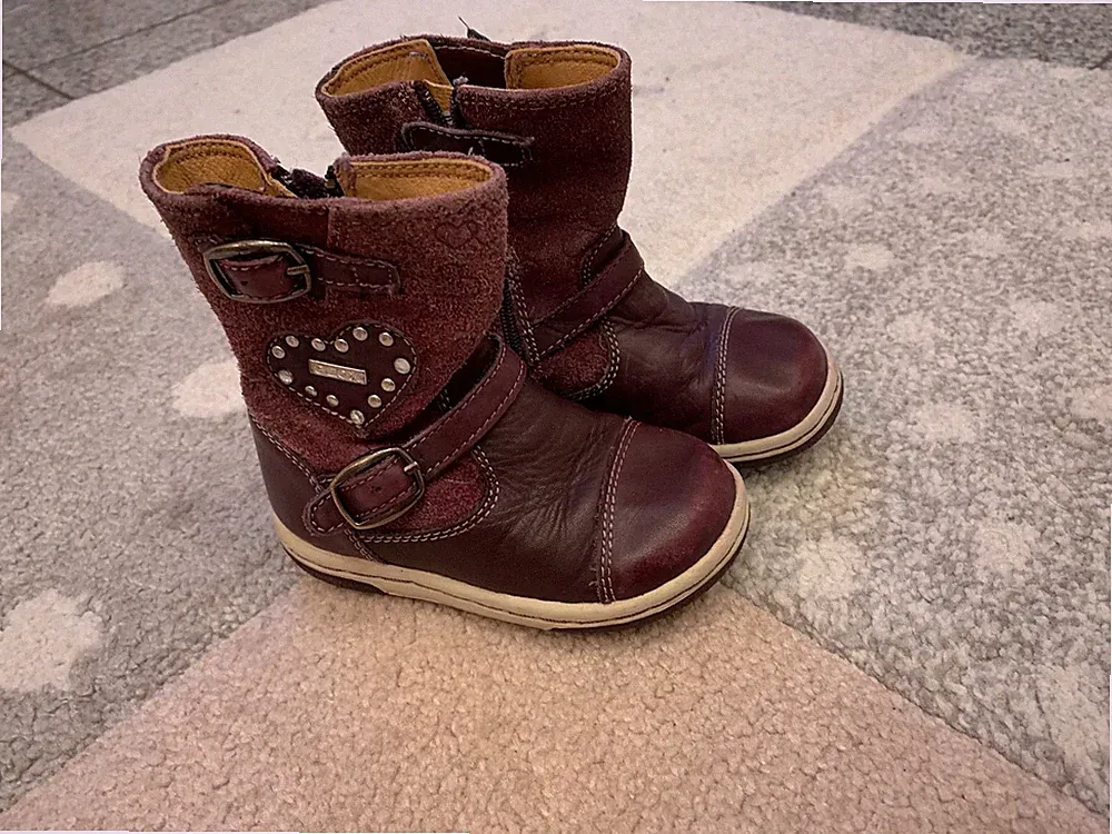 ✨ TOP - GEOX - Lauflernschuhe Schuhe Stiefel Gr. 20 Bordeaux Frühling ✨
