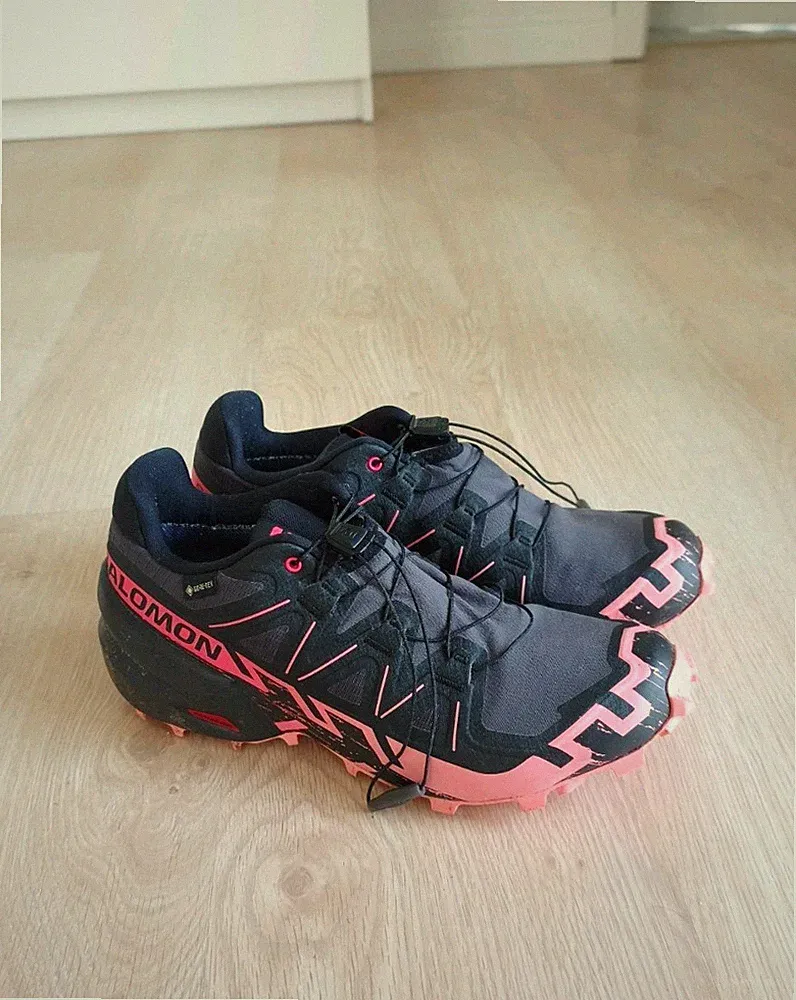 Trailrunning-Schuhe - Damen SPEEDCROSS 6 GORE-TEX Salomon. Gr.42. Schwarz Rosa