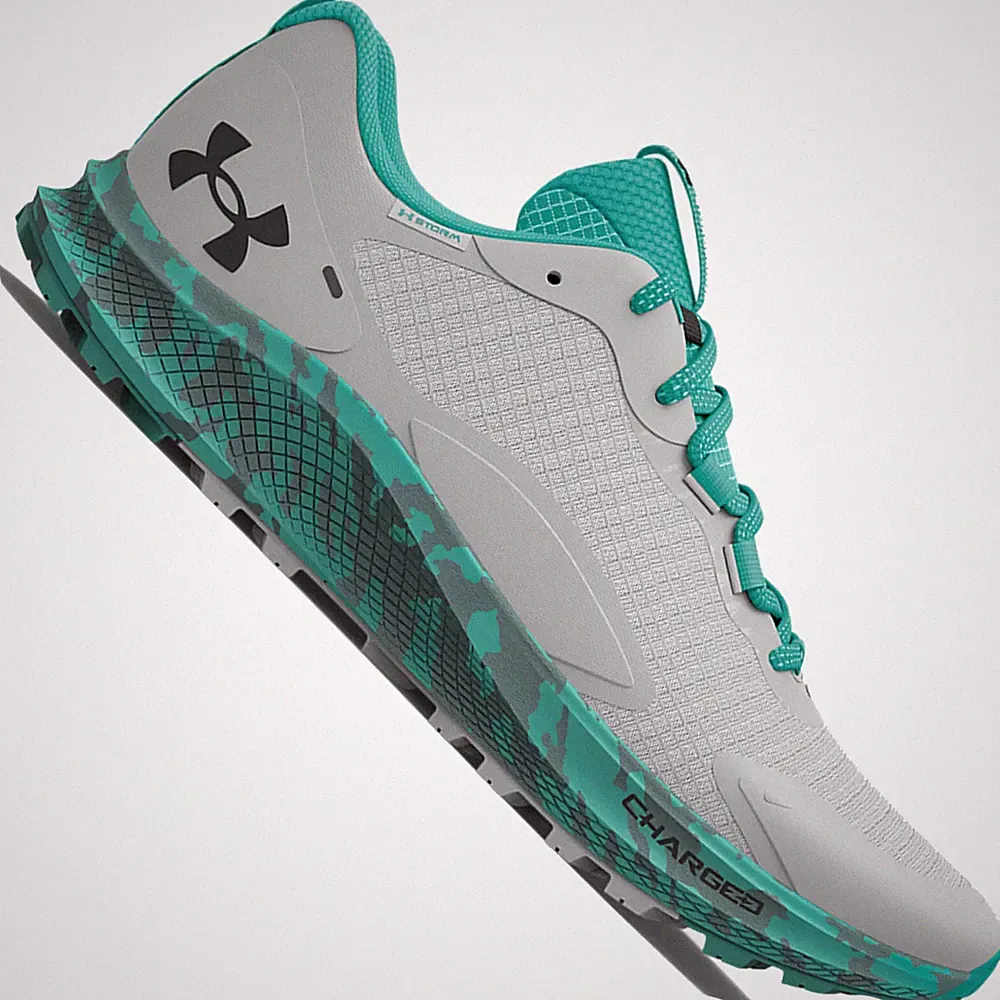 Under Armour Charged Bandit TR 2 Damen-Laufschuhe Trail-Schuhe Grau/Türkis NEU