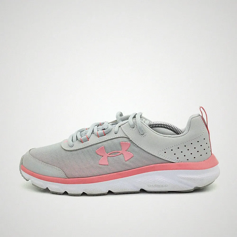 Under Armour Damen Charged Assert Sneaker Grau Rosa Dämpfung Laufschuhe EU 40.5