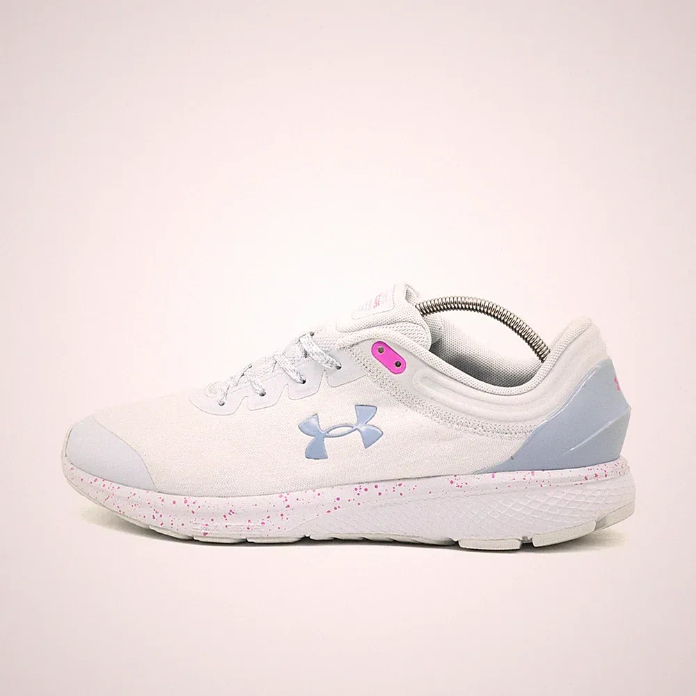 Under Armour Damen Charged Escape Sneaker Weiß/Rosa Leicht Laufschuhe EU 43