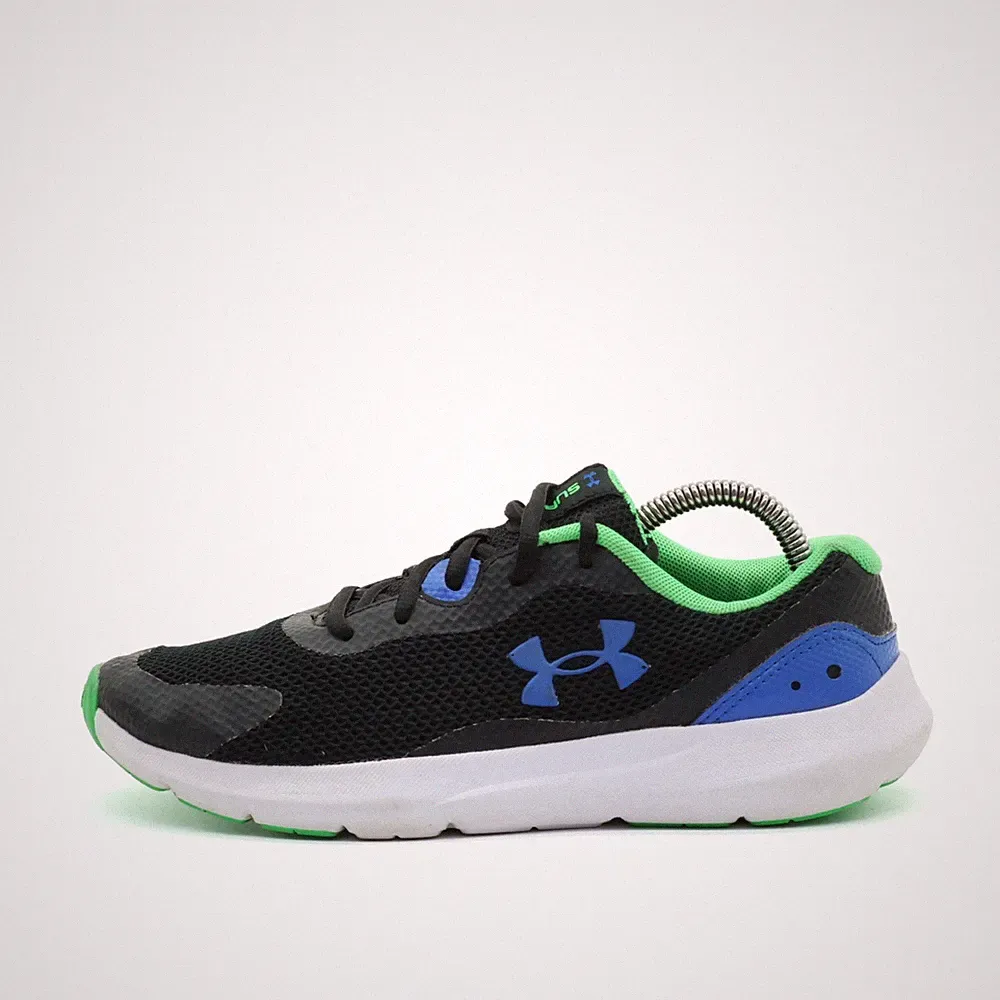Under Armour Damen FIU Sneaker Schwarz/Grü/Blau Mesh Sportstyle Laufschuhe EU 39