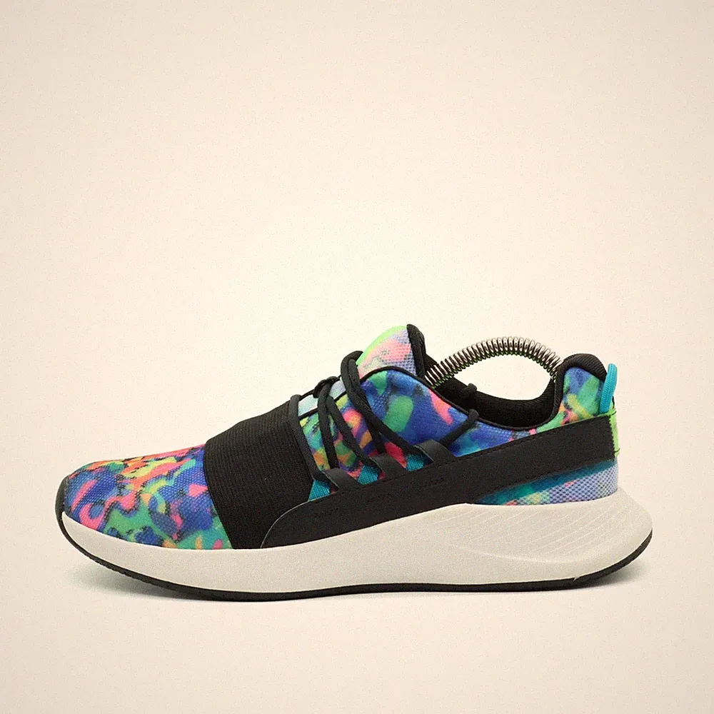 Under Armour Damen RSV Sneaker bunt schwarz neon Mesh Running Laufschuhe EU 38.5