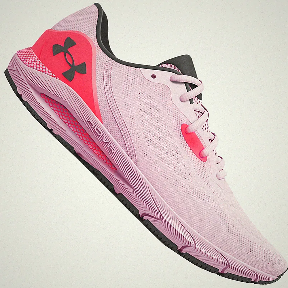 Under Armour HOVR Sonic 5 Damen-Laufschuhe Schuhe Sportschuhe Jogging Rosa NEU