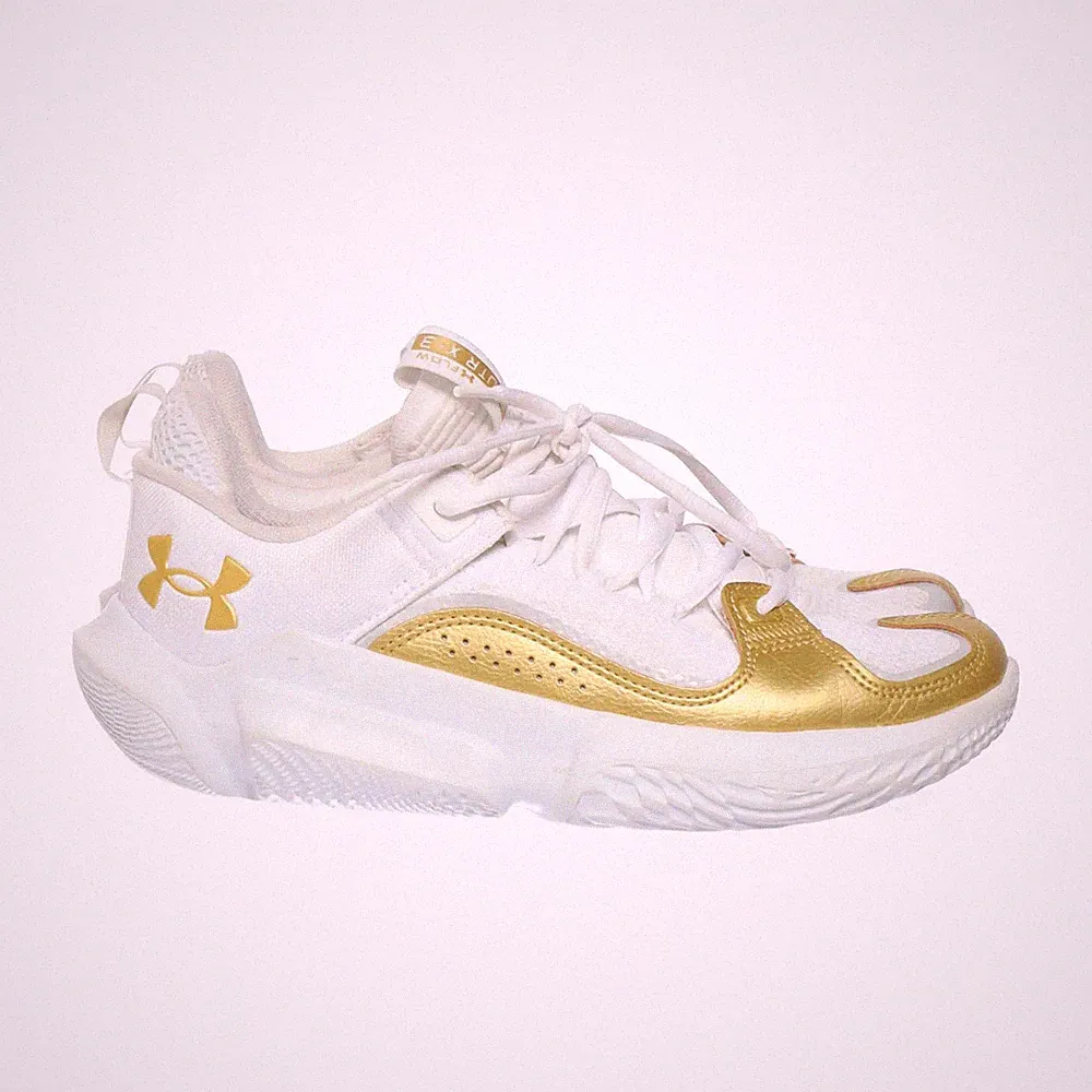 Under Armour, Laufschuhe, Größe: 39, Weiß/Gold, Damen #A8J