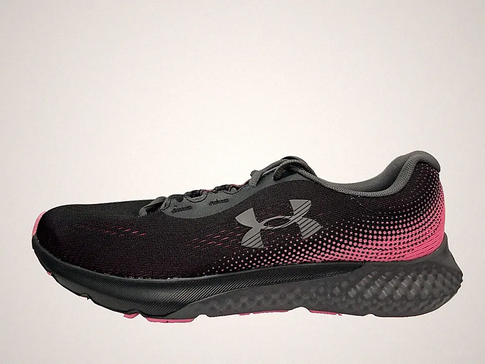 Under Armour Rogue 4 Laufschuhe Sneaker Schwarz Pink Jungen UK 2,5 US 5 EU 35,5