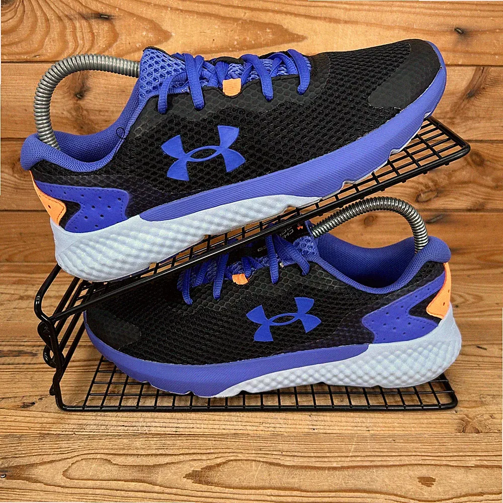 Under Armour Turnschuhe Damen Größe UK 5,5 Charged Rogue 3 schwarz lila Laufschuhe