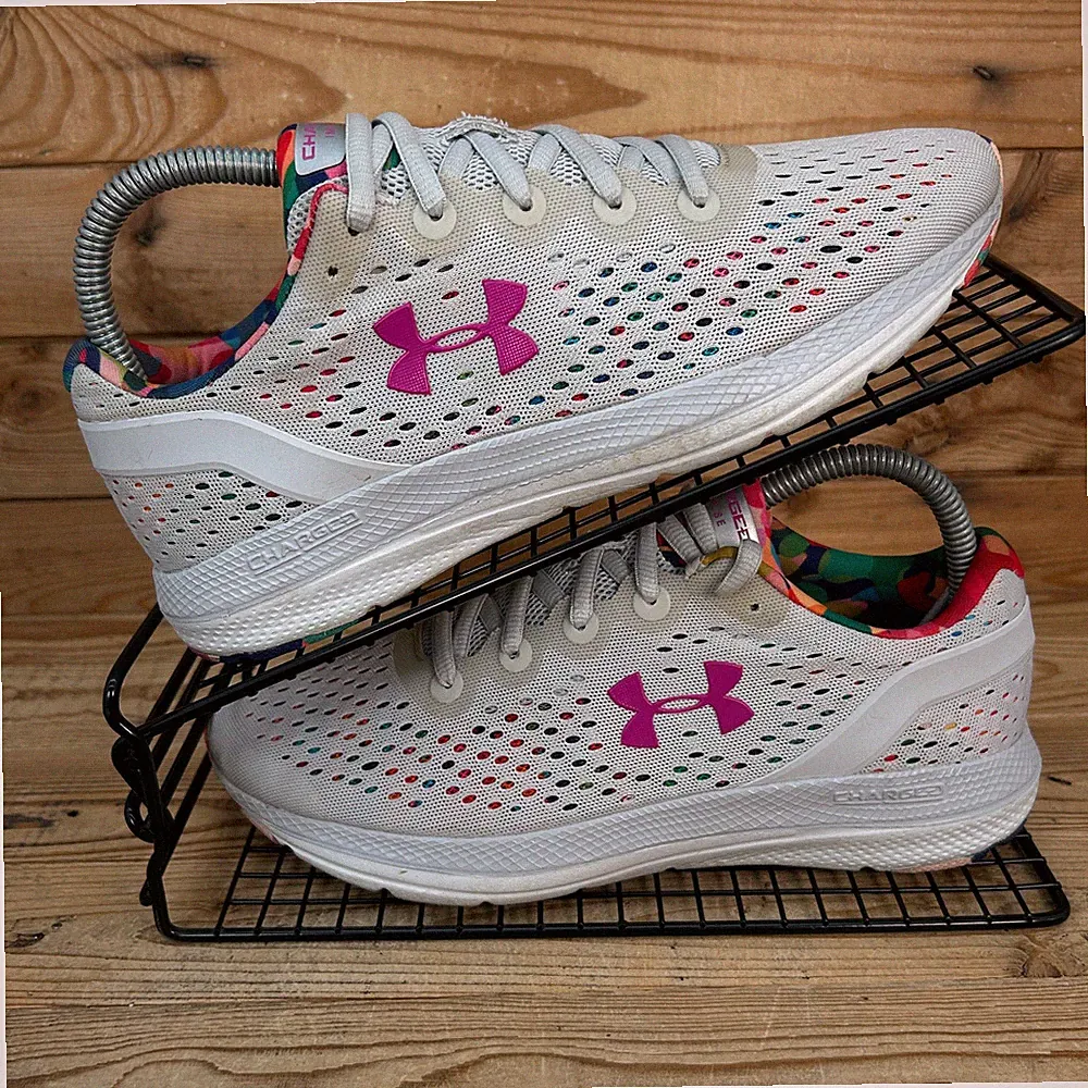 Under Armour Turnschuhe Damen Größe UK 5 Charged Impulse Floral Laufschuhe UA