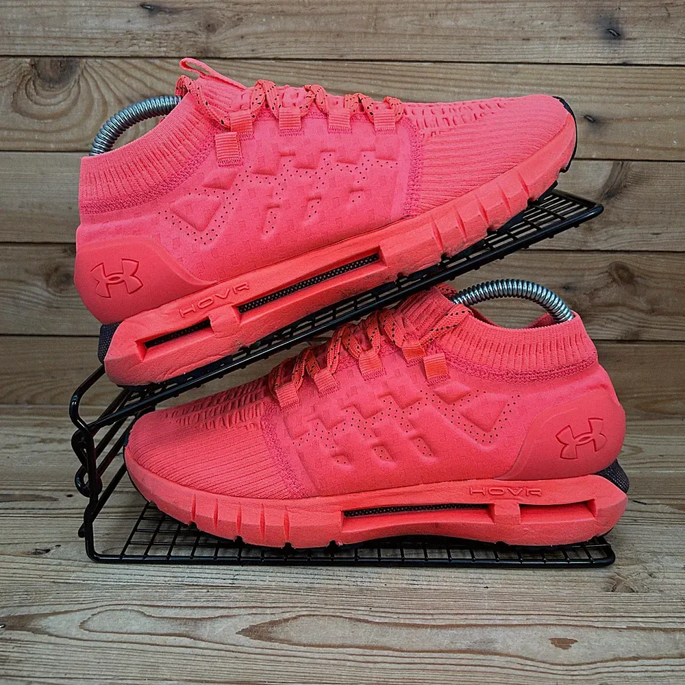 Under Armour Turnschuhe Damen Größe UK 6,5 HOVR Phantom Red Strick Laufen Fitnessschuhe
