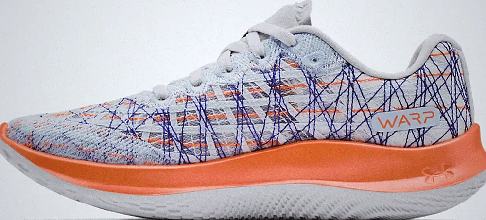 Under Armour UA W FLOW Velociti Wind Laufschuhe Grau/Orange Größe UK 6 / EU 40