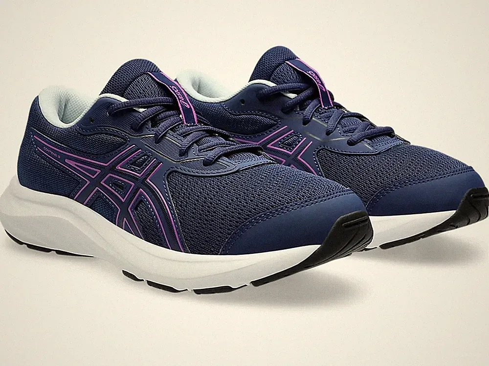 Unisex Asics Contend 9 Sneaker Schuhe Blau Original Neu Größe 4,5