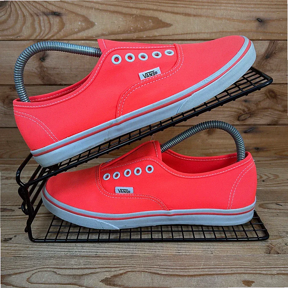 Vans Turnschuhe Damengröße UK 5 authentisch Lo Pro neonpink lachs Skaterschuhe