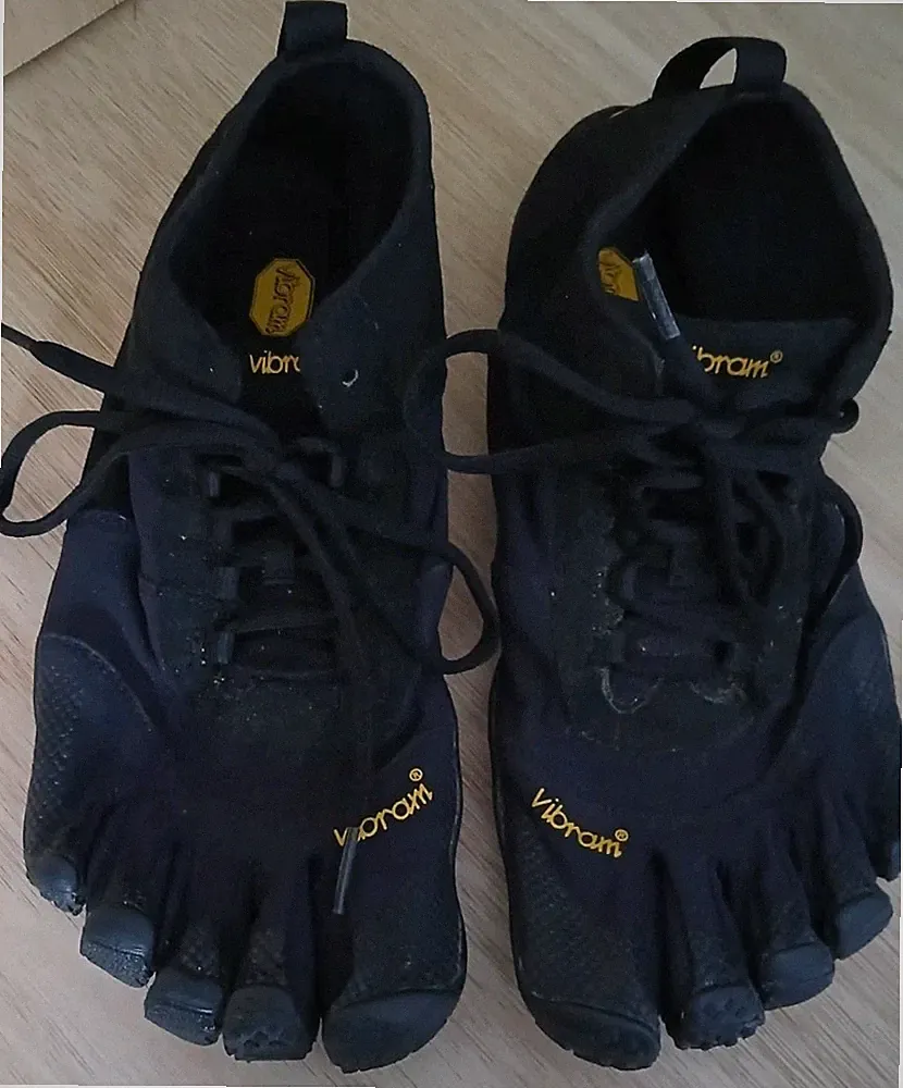 Vibram Five Fingers Herren Größe 8 V Trek Barfuß Schwarz Laufen Trainingsschuhe