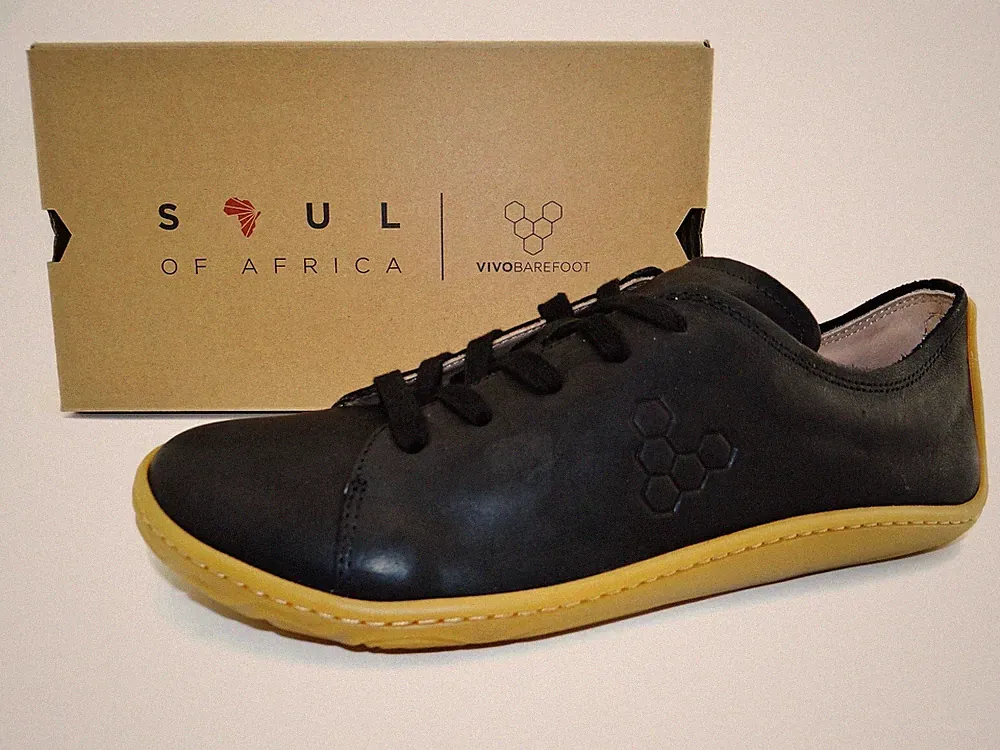 VivoBarefoot ADDIS Sneaker Barfußschuhe Laufschuhe Schwarz Damen Leder Gr.40