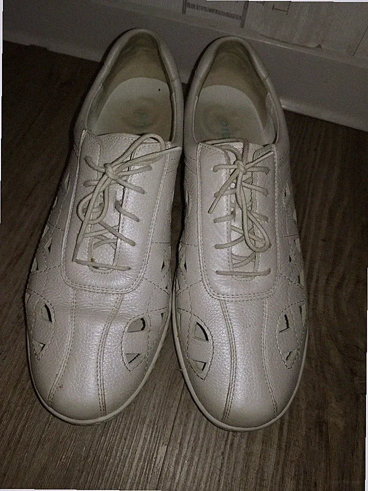 Waldläufer Schnürer Bequeme Damen Schuhe Leder perle Weite H 8 42 NEUWERTIG, TOP