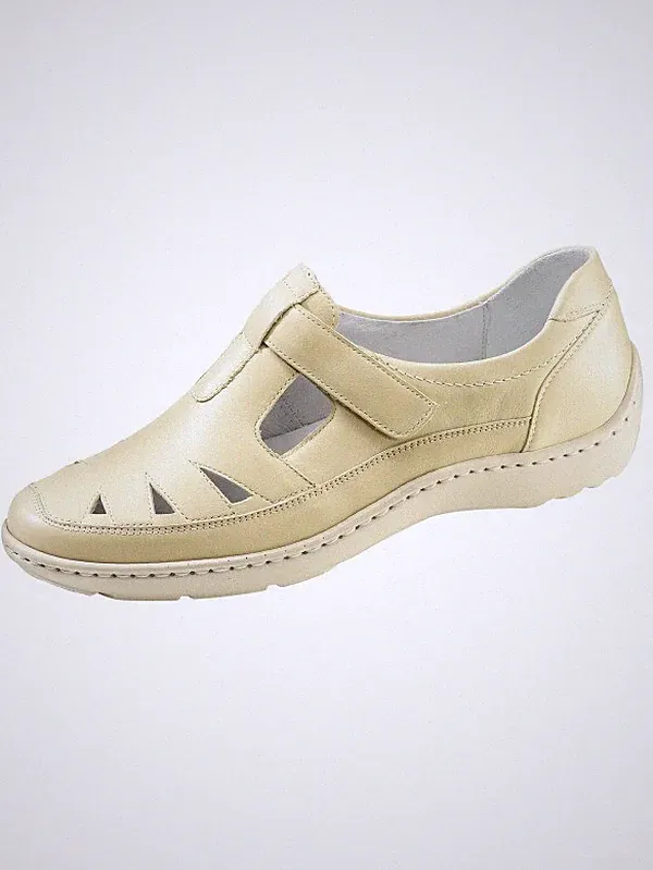 Waldläufer Slipper Damen Schuhe Klettslipper Leder Weite H 10,5 45