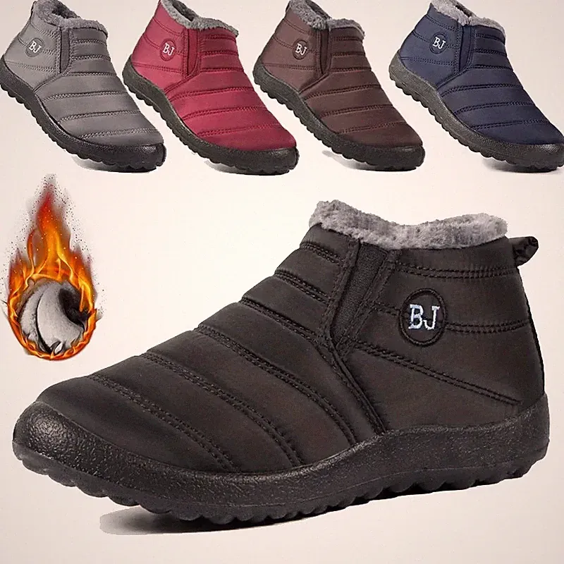 Wasserdichte Damen Schneeschuhe Rutschfeste warme Winterstiefel