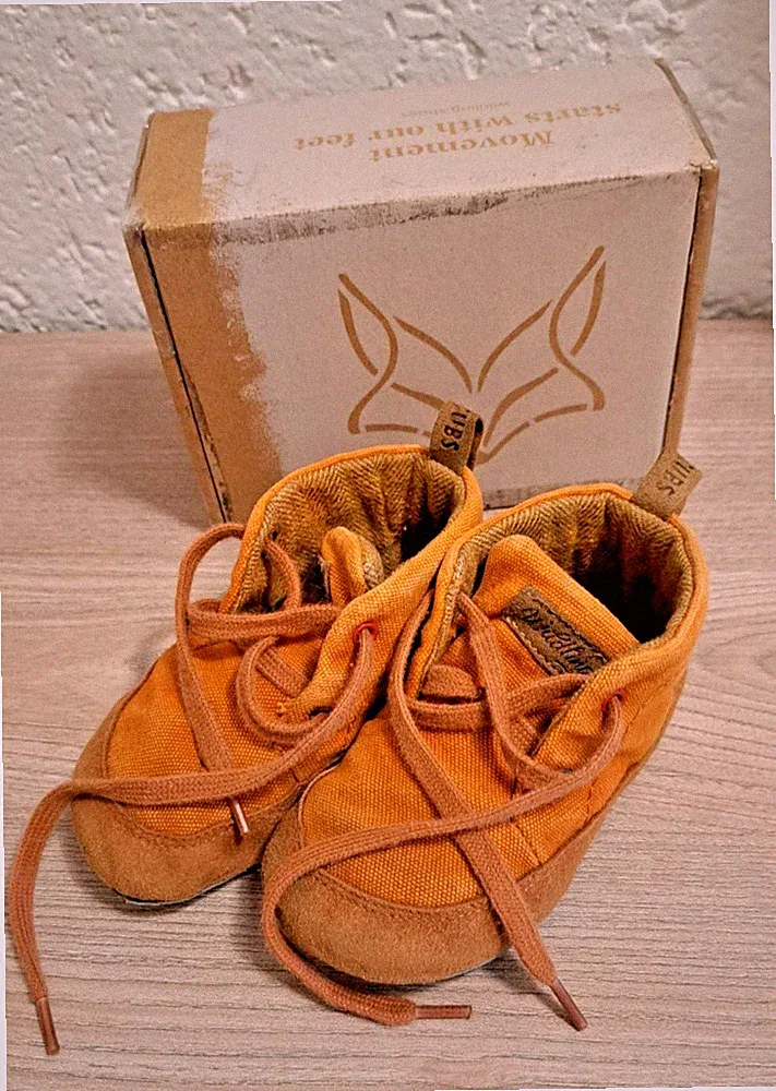 Wildling - Barfußschuhe - Wildling Cubs - Lauflernschuhe, Größe 21, orange