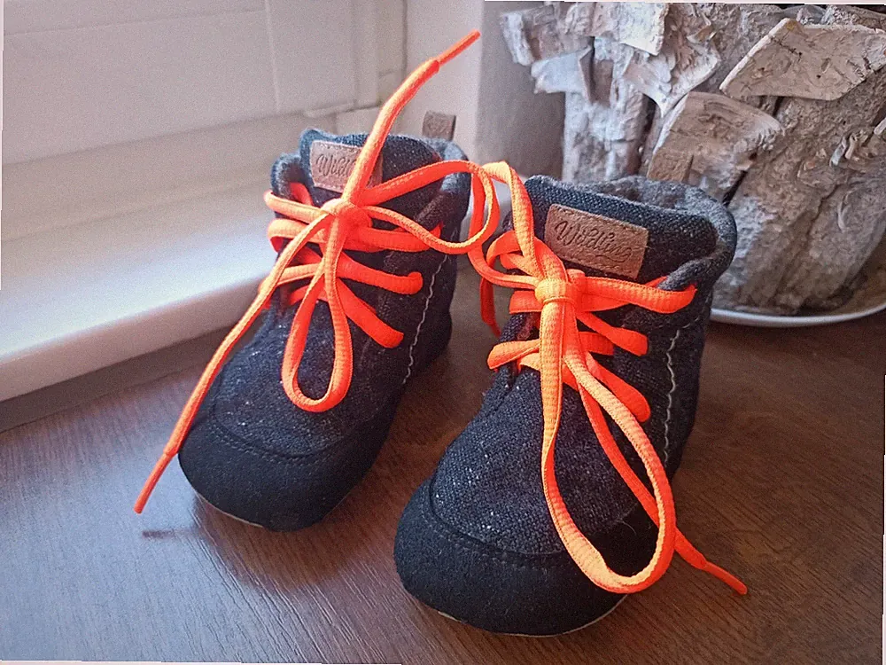 Wildlinge 22 Lauflernschuhe Barfußschuhe schwarz 🦊
