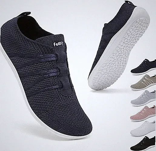 Wizshoe Barfußschuhe Laufschuhe für Damen/Herren Turnschuhe Fitnessschuh Slip On