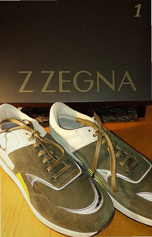 Zegna Techmerino Sneaker Running Z - Praktisch tunt. Größe 44